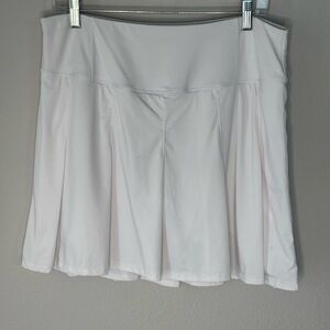 White Pleated pickleball/tennis Skirt